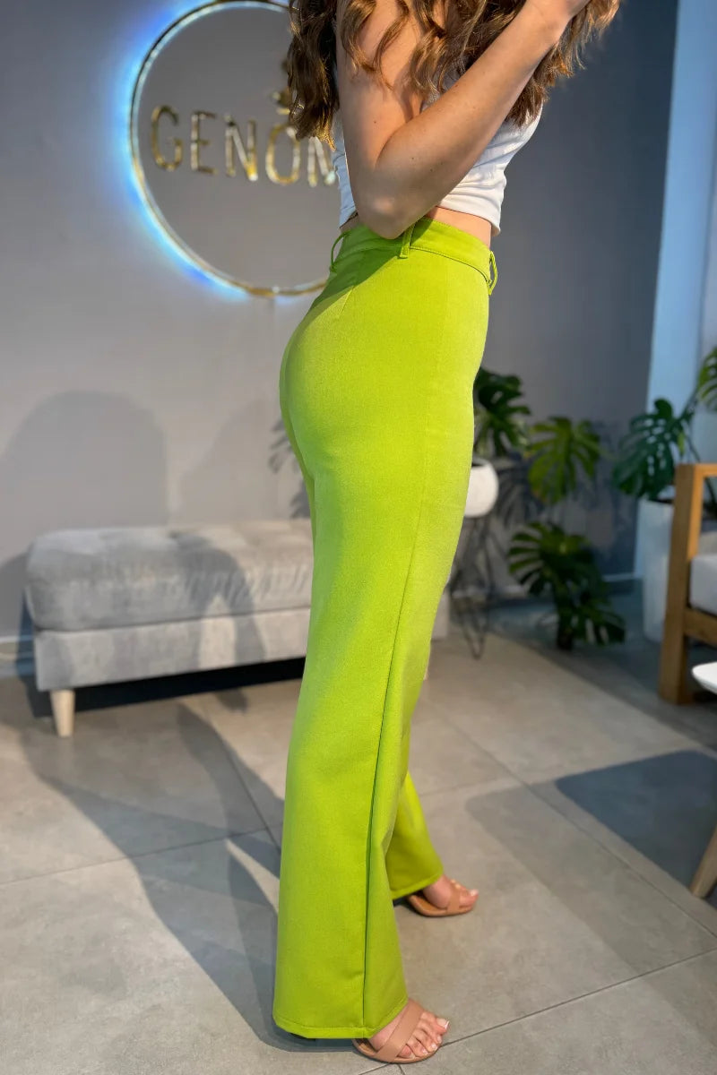 104 Pantalon Para Mujer Tiro Alto