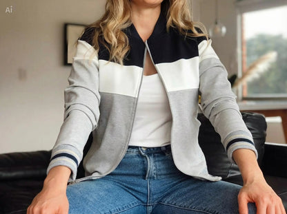 Chaqueta Beisbolera 26045 Colores en Bloque