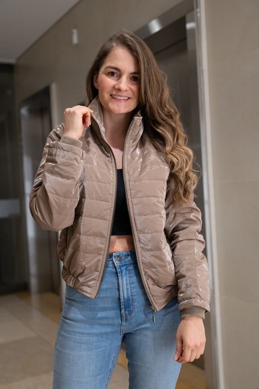Chaqueta impermeable 26137 Ocre
