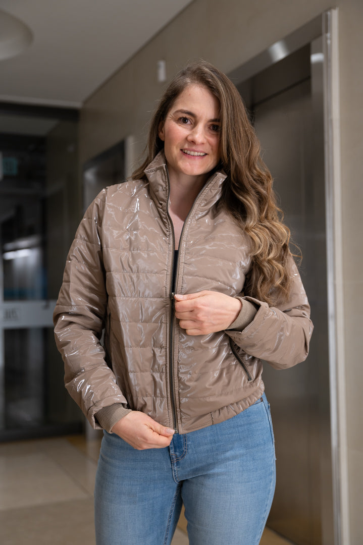 Chaqueta impermeable 26137 Ocre