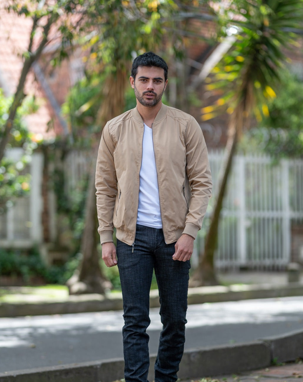 Chaqueta Bomber Classic 14160 Beige