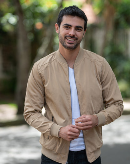 Chaqueta Bomber Classic 14160 Beige