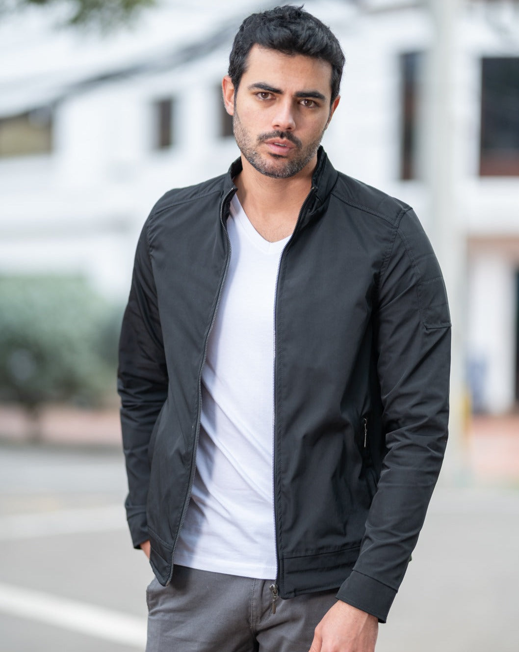 Chaqueta Bomber Classic 14161  Negro