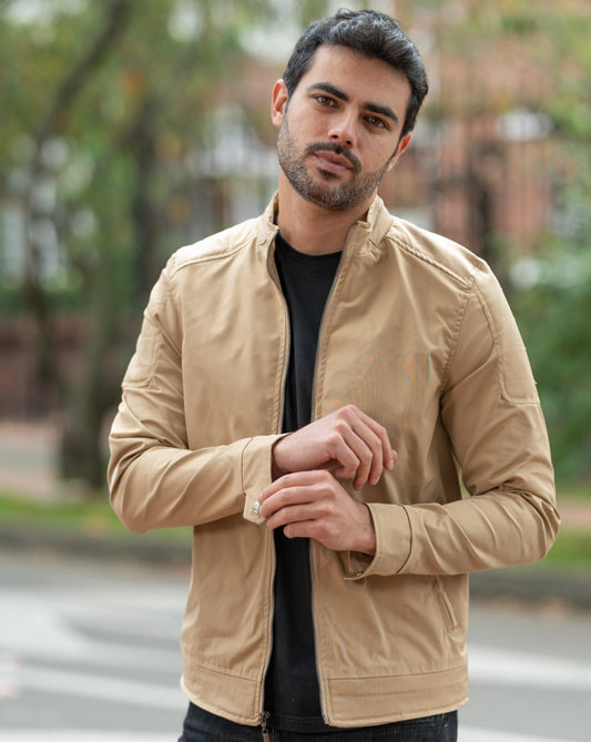 Chaqueta Bomber Classic 14161  Beige