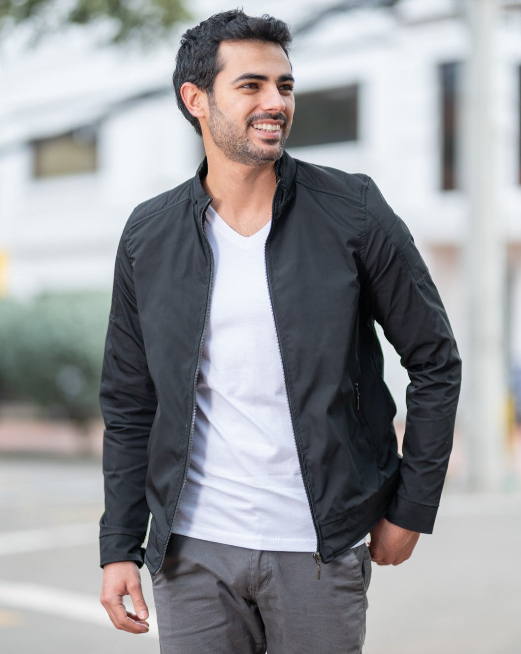 Chaqueta Bomber Classic 14161  Negro