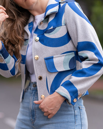 Chaqueta Corta 10018 Azul