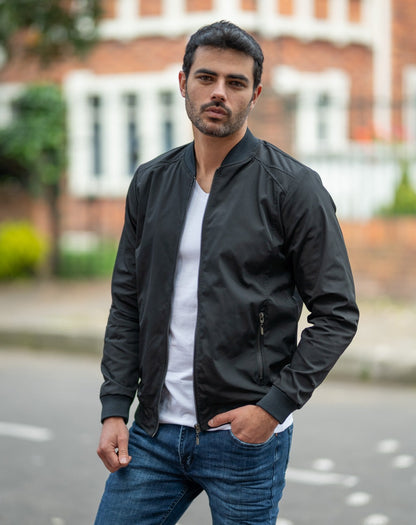 Chaqueta Bomber Classic 14160 Negro