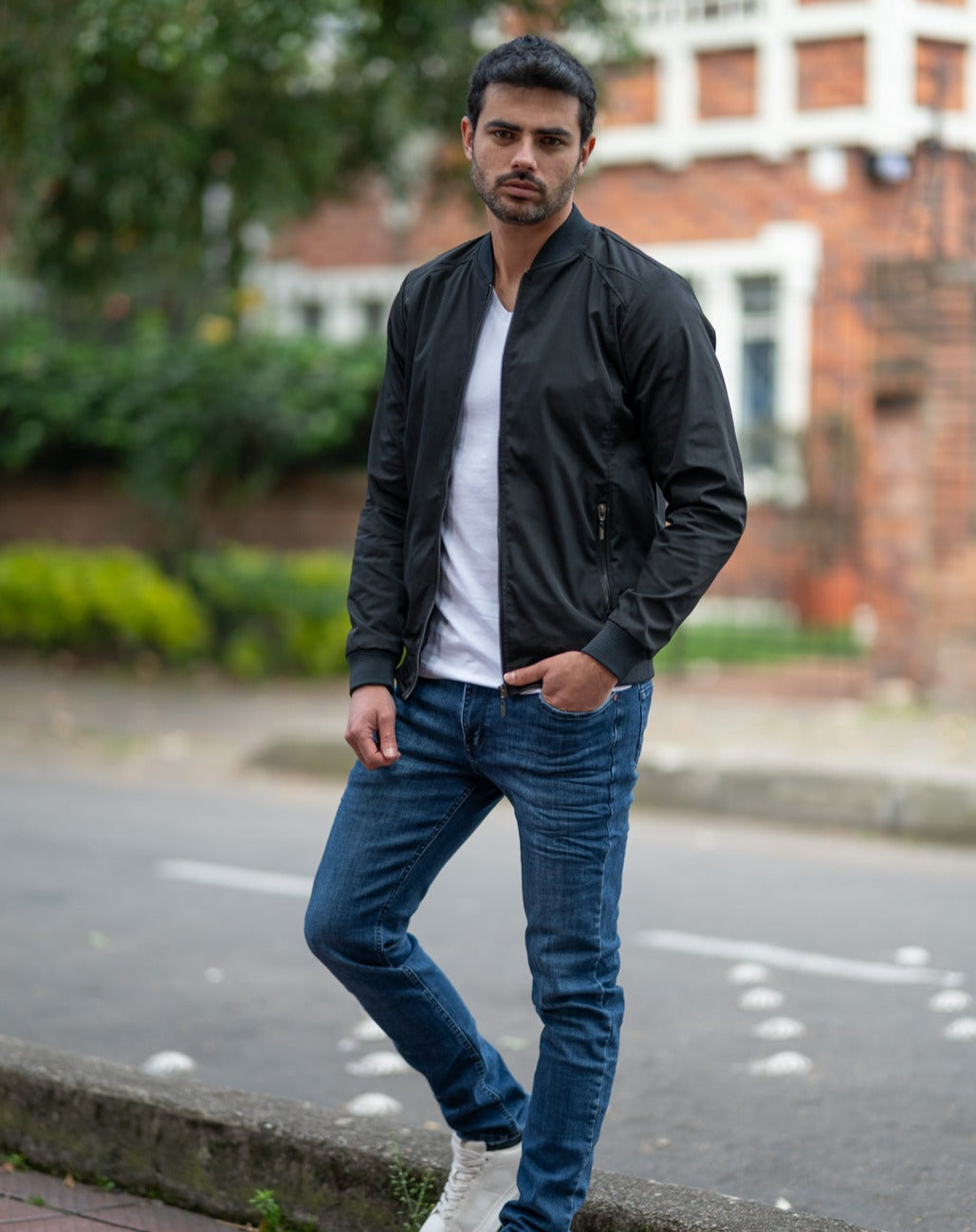 Chaqueta Bomber Classic 14160 Negro