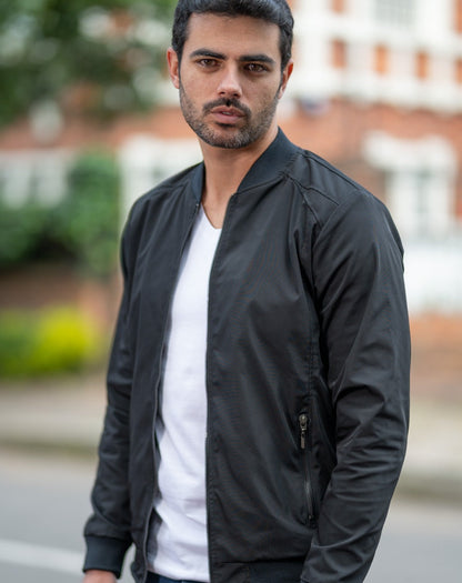 Chaqueta Bomber Classic 14160 Negro