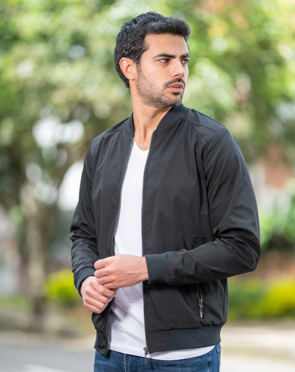 Chaqueta Bomber Classic 14160 Negro