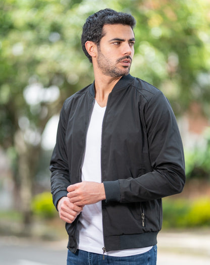 Chaqueta Bomber Classic 14160 Negro