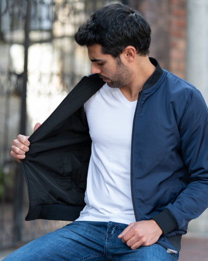 Chaqueta Impermeable Doble Faz Hombre  14169