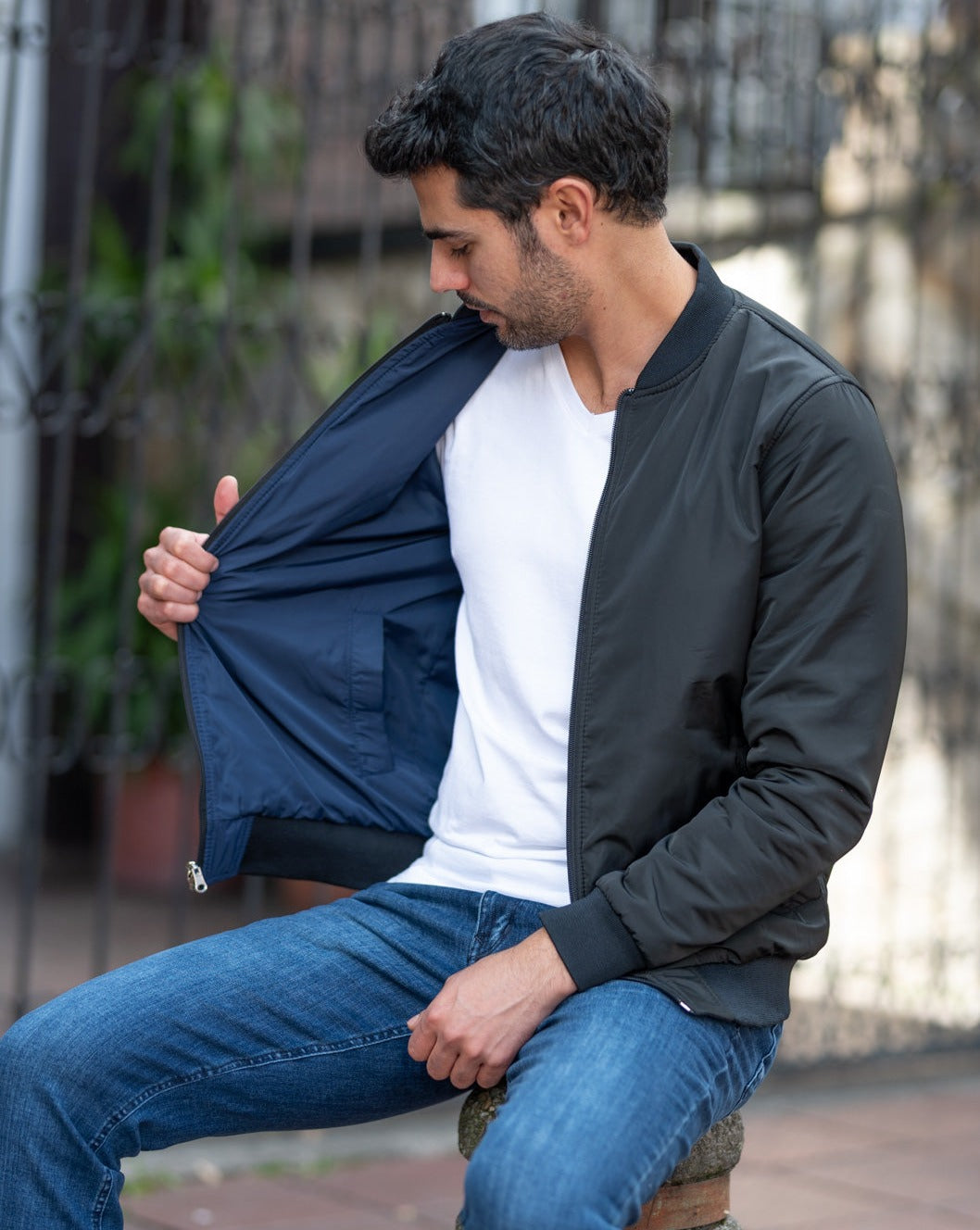 Chaqueta Impermeable Doble Faz Hombre  14169