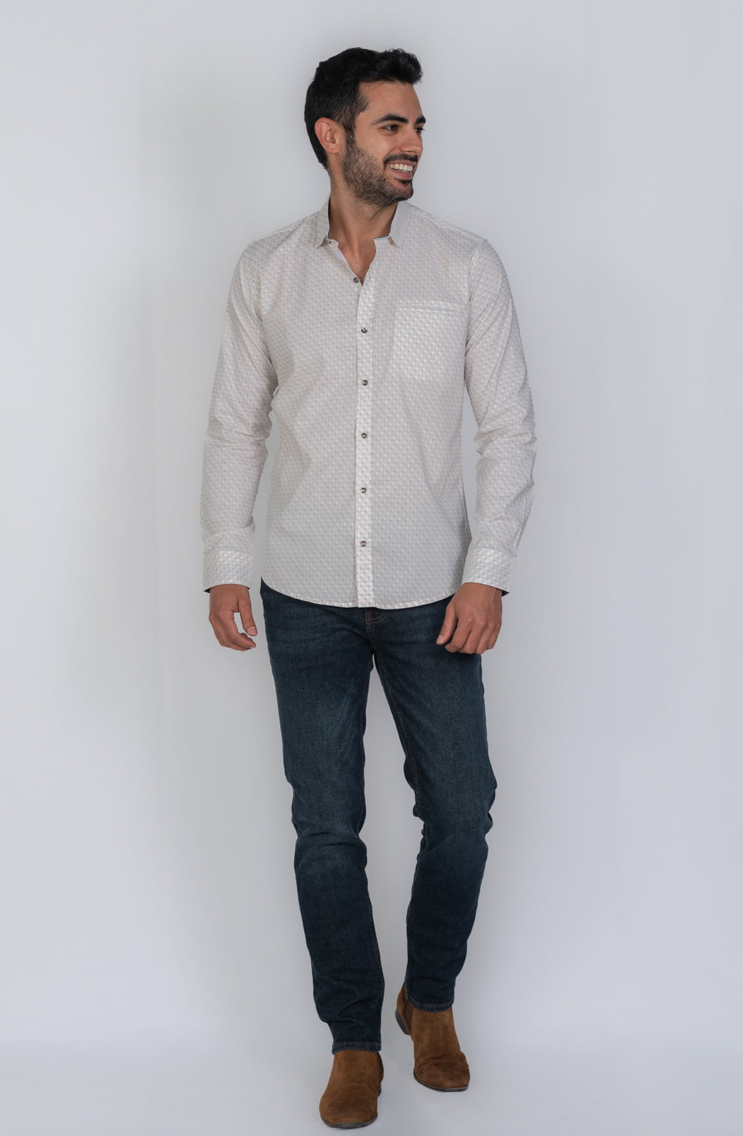 Camisa de Hombre 31161 Ocre