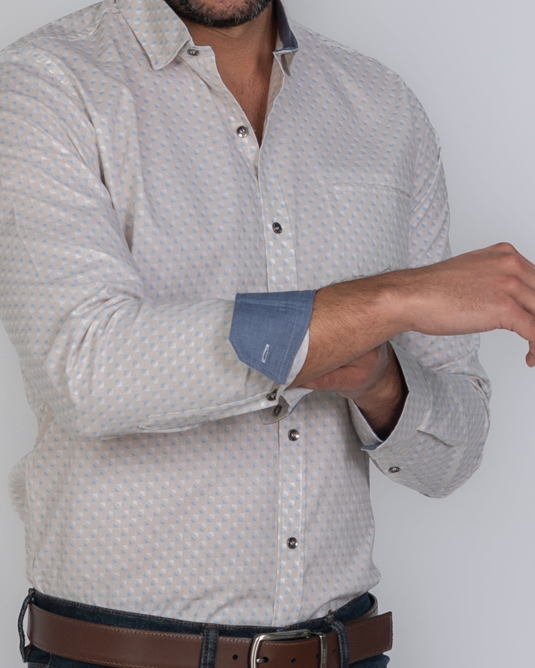 Camisa de Hombre 31161 Ocre