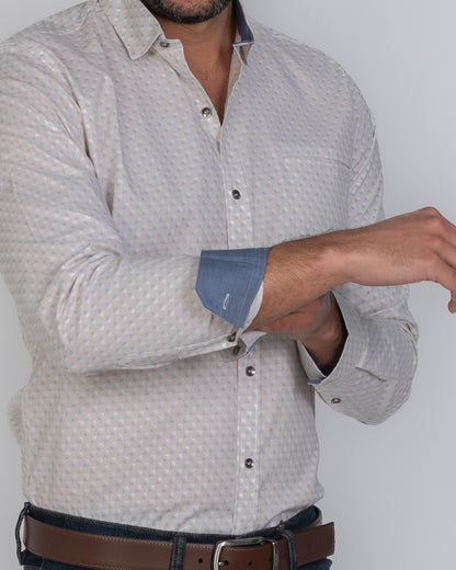 Camisa de Hombre 31161 Ocre