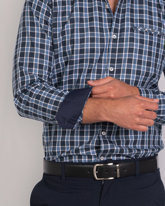 Camisa de Hombre 31177 Azul
