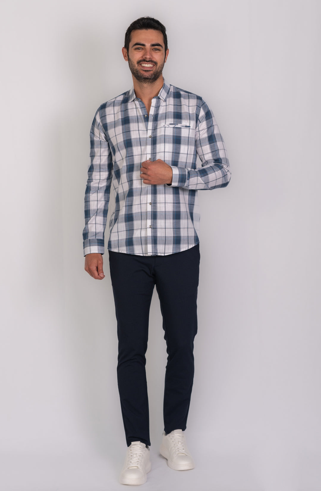 Camisa de Hombre 31175 Azul