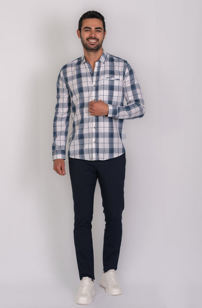 Camisa de Hombre 31175 Azul