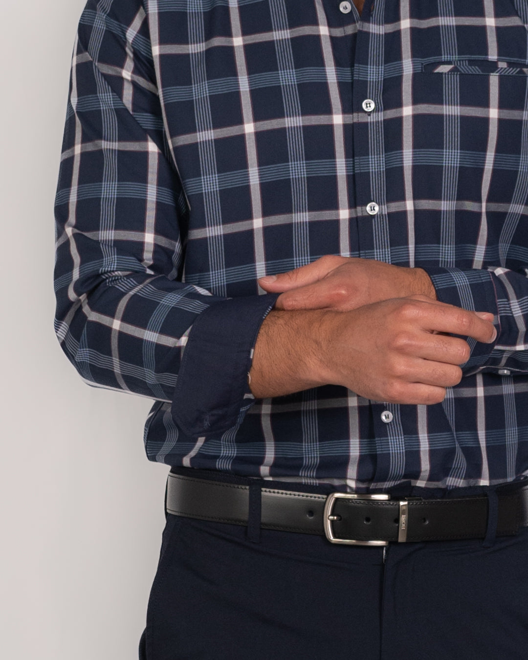 Camisa de Hombre 31176 Azul Ocre