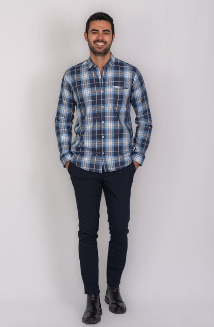 Camisa de Hombre 31176 Azul