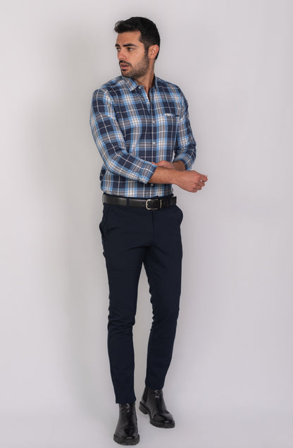 Camisa de Hombre 31176 Azul