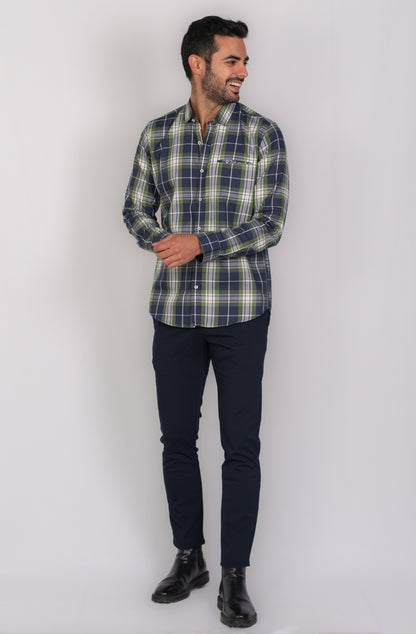 Camisa de Hombre 31176 Verde