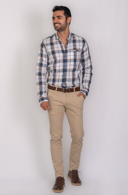 Camisa de Hombre 31175 Ocre