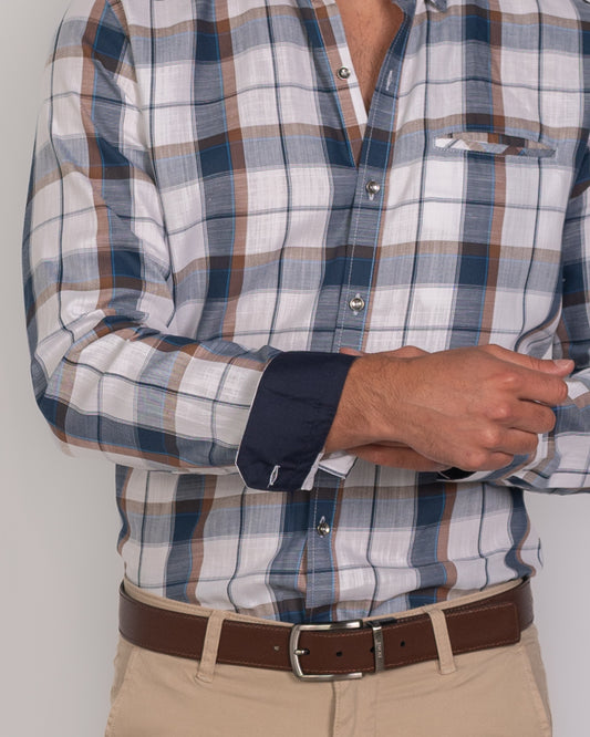 Camisa de Hombre 31175 Ocre
