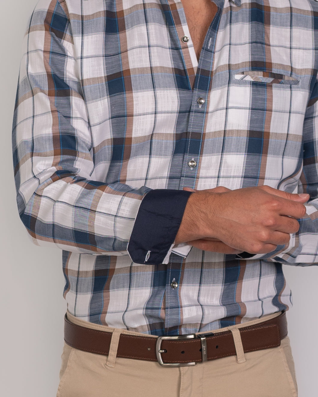 Camisa de Hombre 31175 Ocre