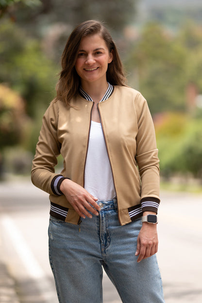 Chaqueta Beisbolera 26122 Ocre