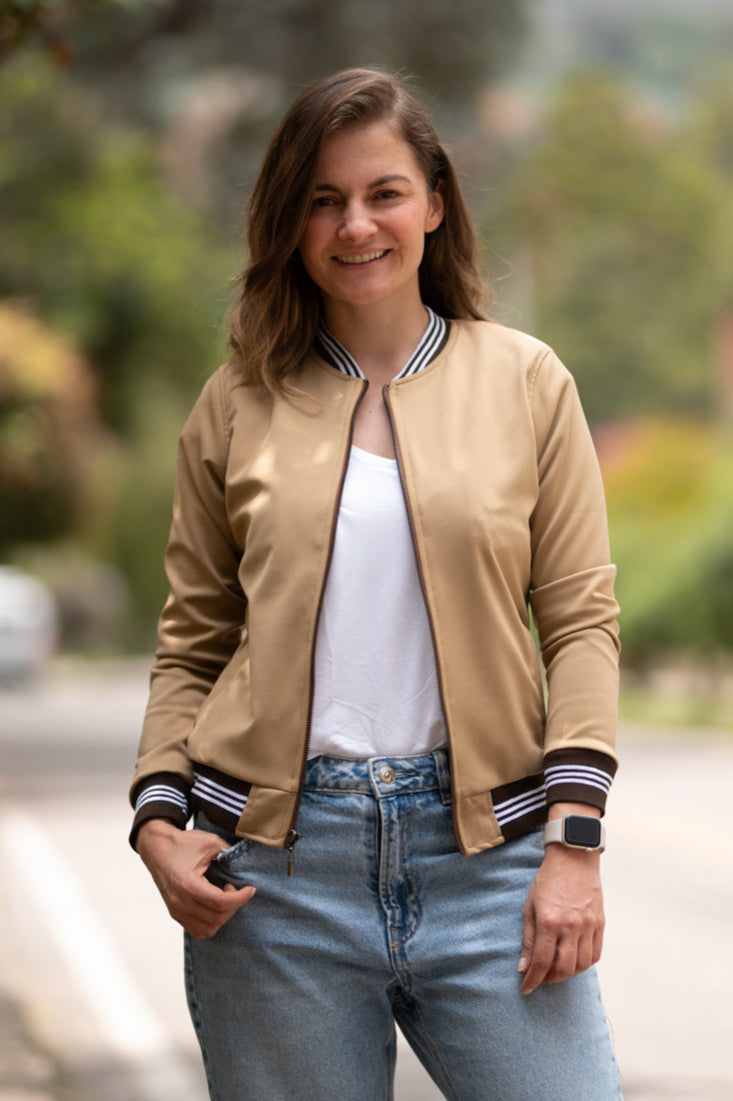 Chaqueta Beisbolera 26122 Ocre