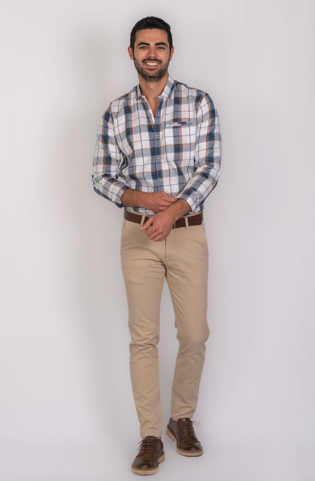 Camisa de Hombre 31175 Ocre