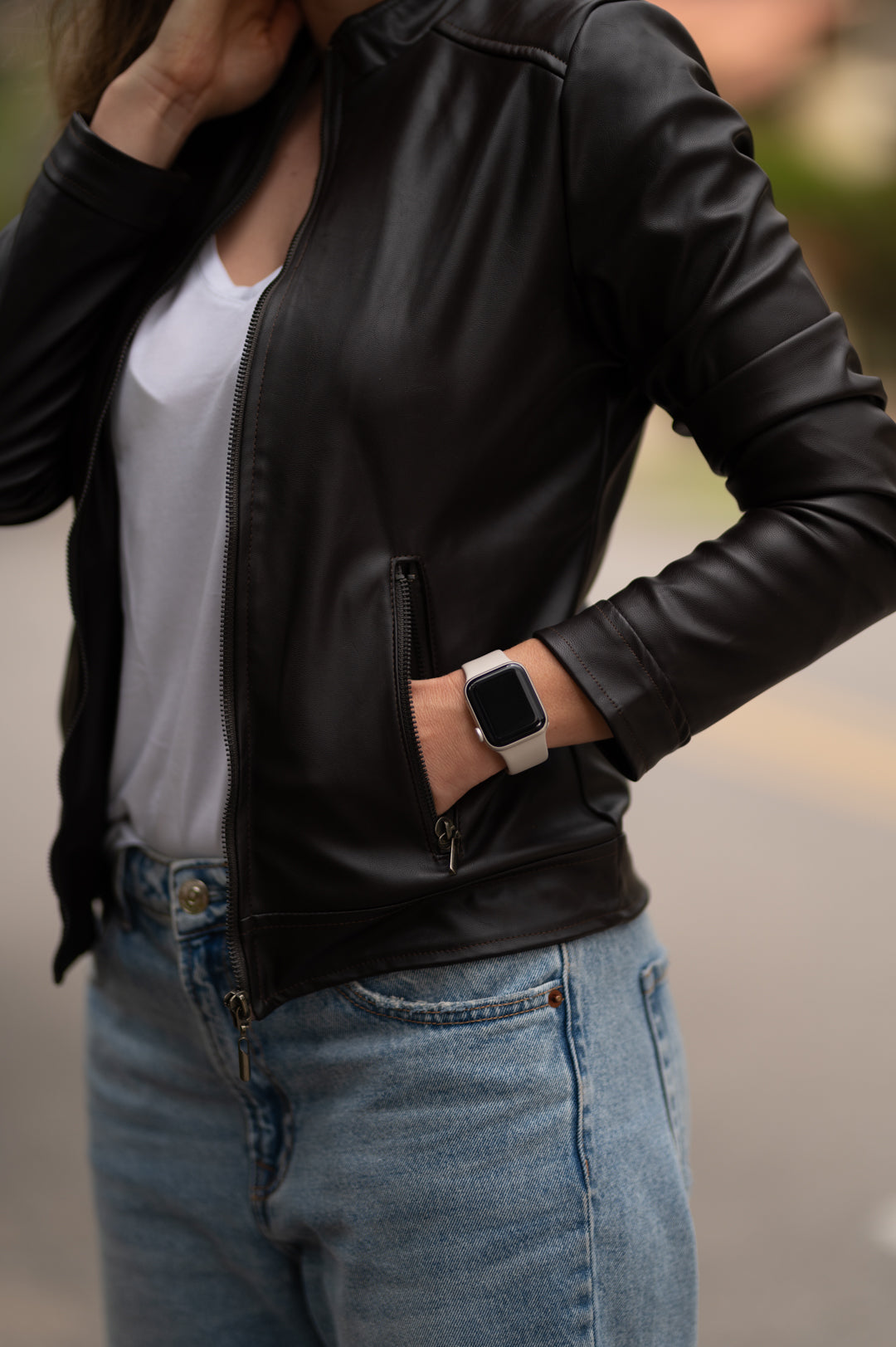 Chaquetas Biker Tipo Cuero 21023