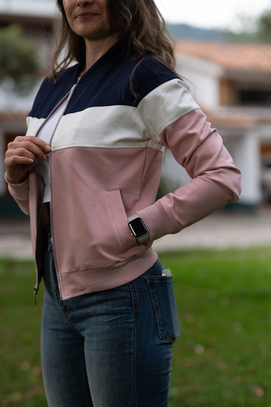 Chaqueta Beisbolera 26045 Colores en Bloque