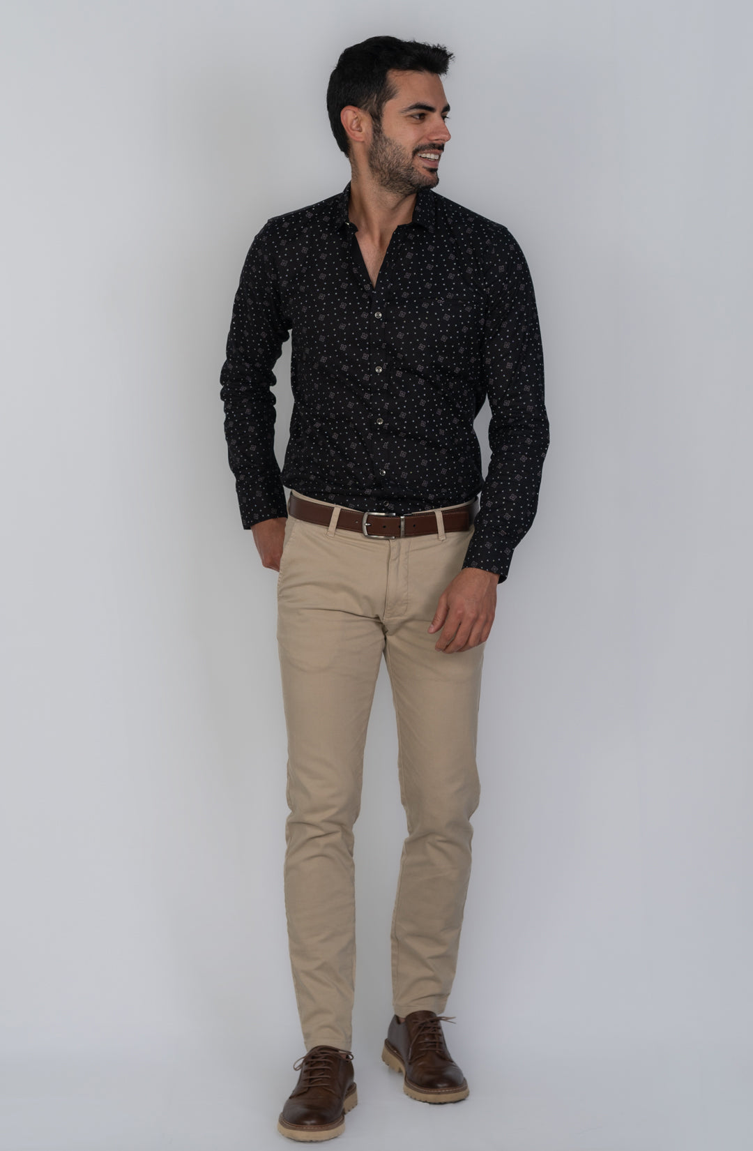 Camisa de Hombre 31160 Negro