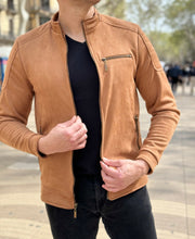 Cargar imagen en el visor de la galería, Chaqueta Bomber Classic 14086 Taupe Medio
