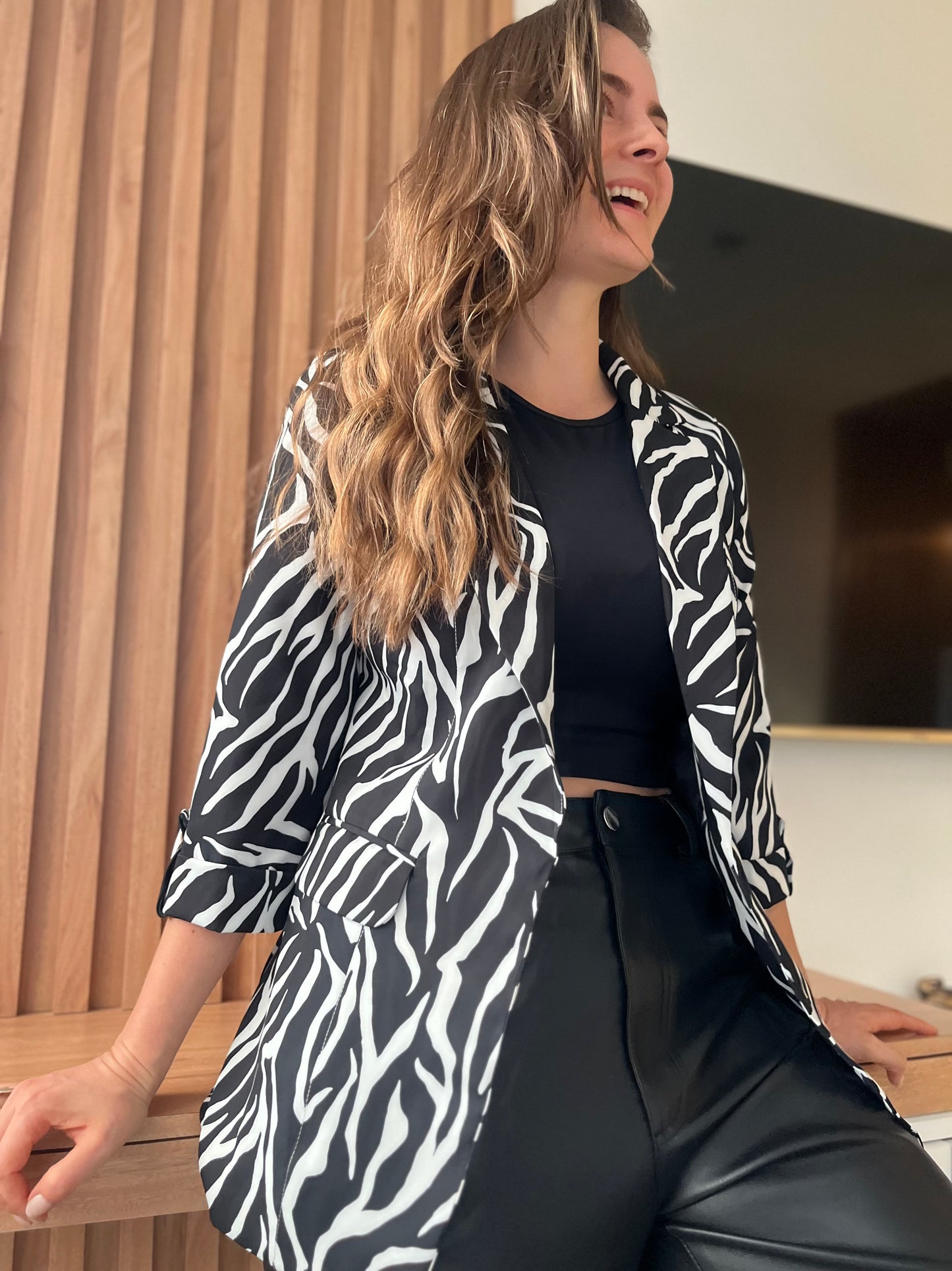 25054 Blazer Estampado