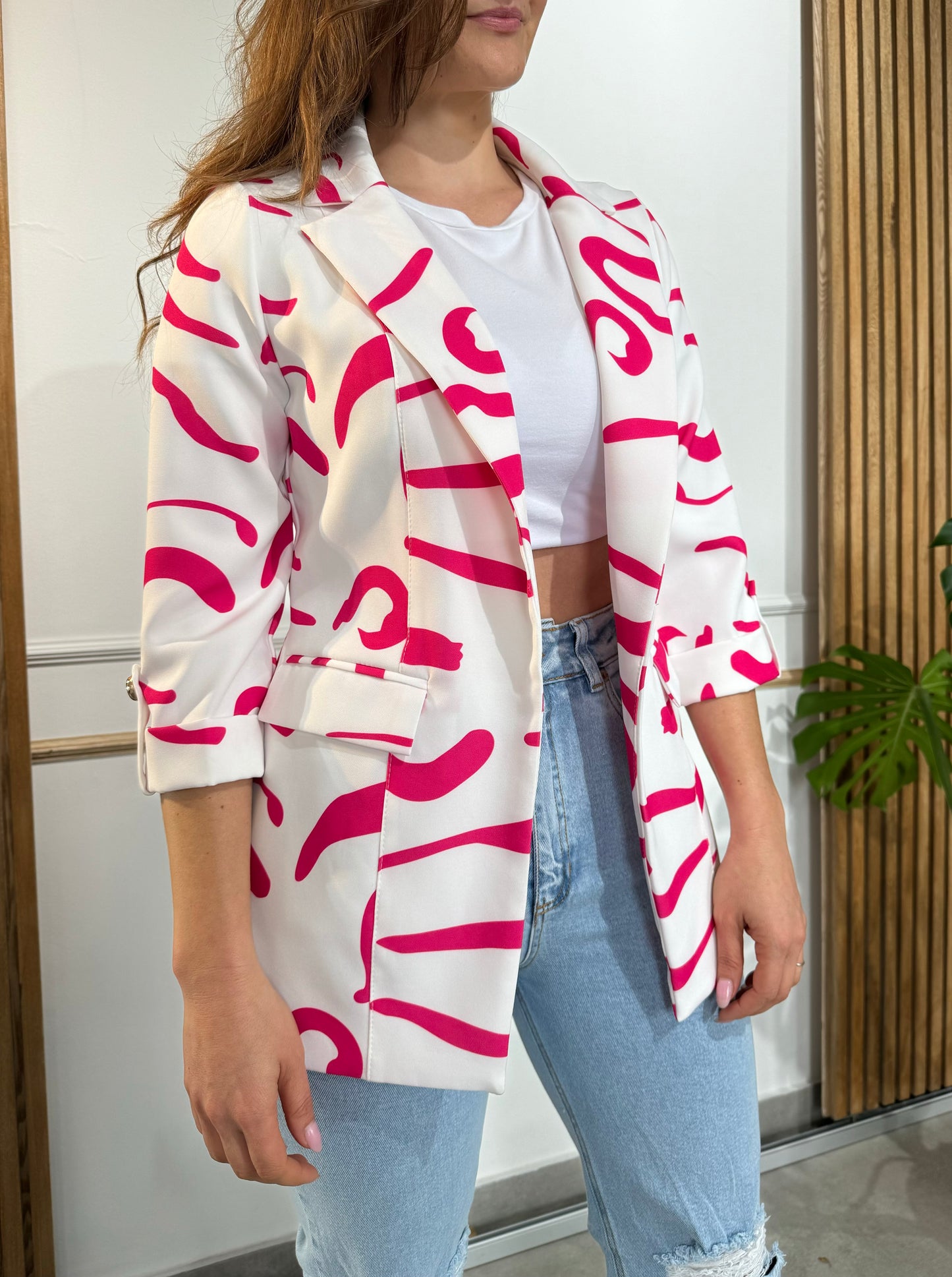 25054 Blazer Estampado