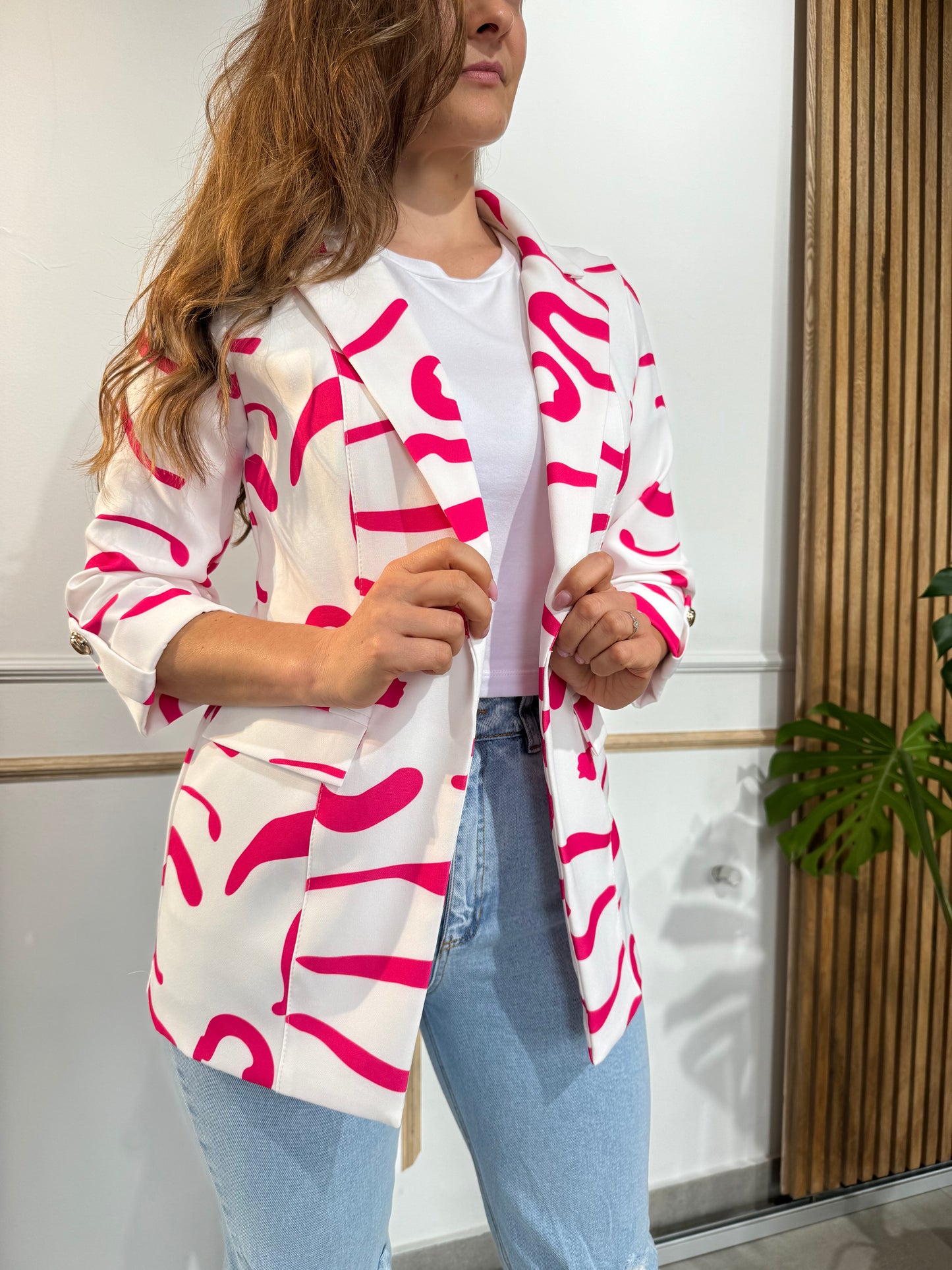 25054 Blazer Estampado