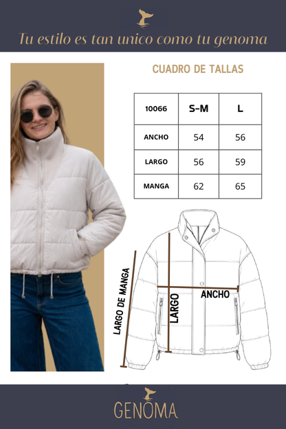10066 Chaqueta Acolchada Rib Ancho