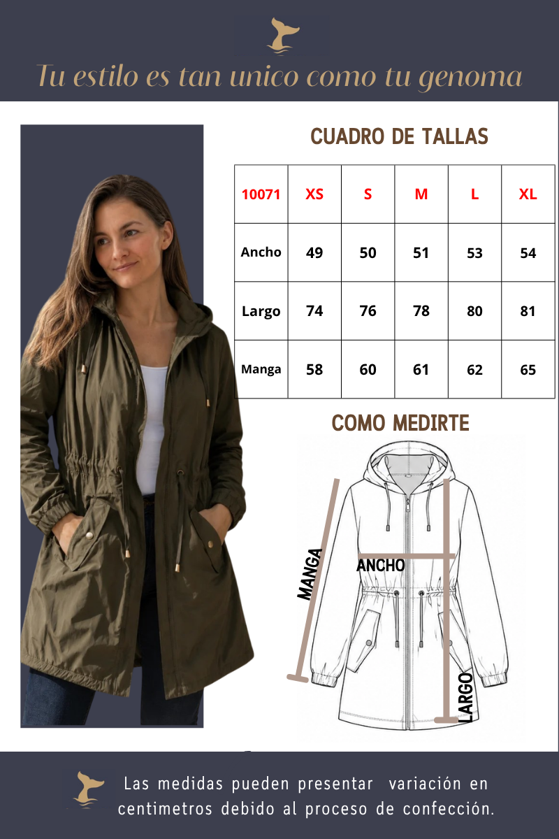 10071 Parka para mujer