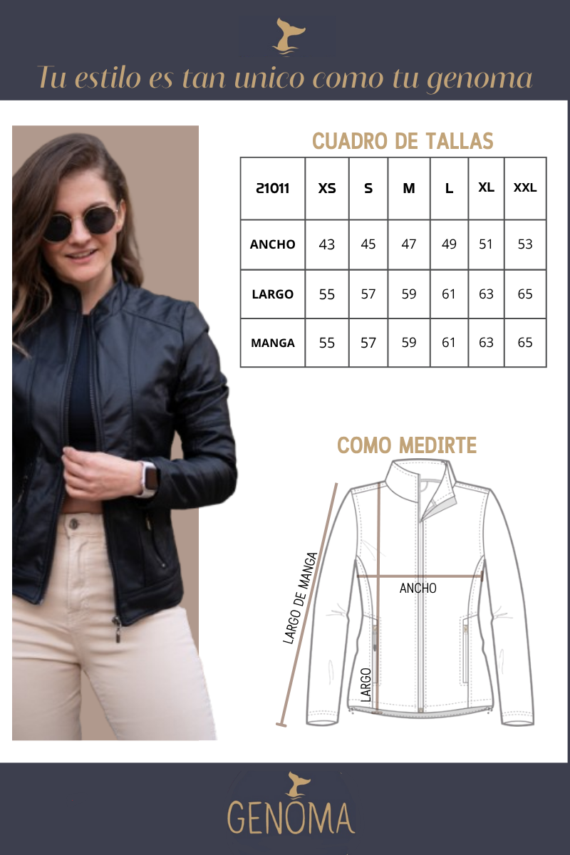 21011 Biker Tipo Cuero