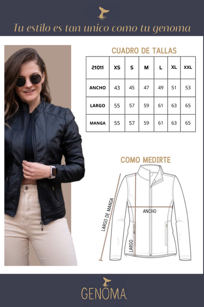 21011 Biker Tipo Cuero