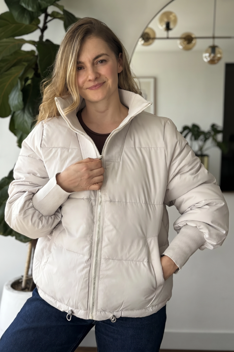 10066 Chaqueta Acolchada Rib Ancho
