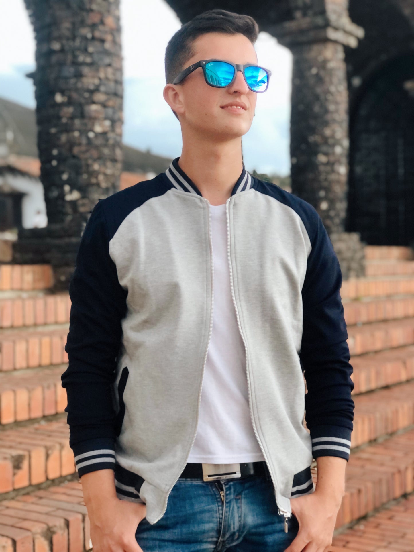 Chaquetas Beisbolera 14124 Gris