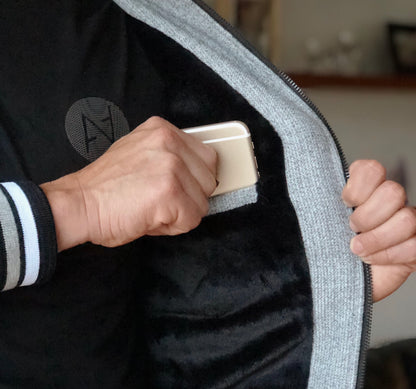 Chaquetas Beisbolera 14015 Gris