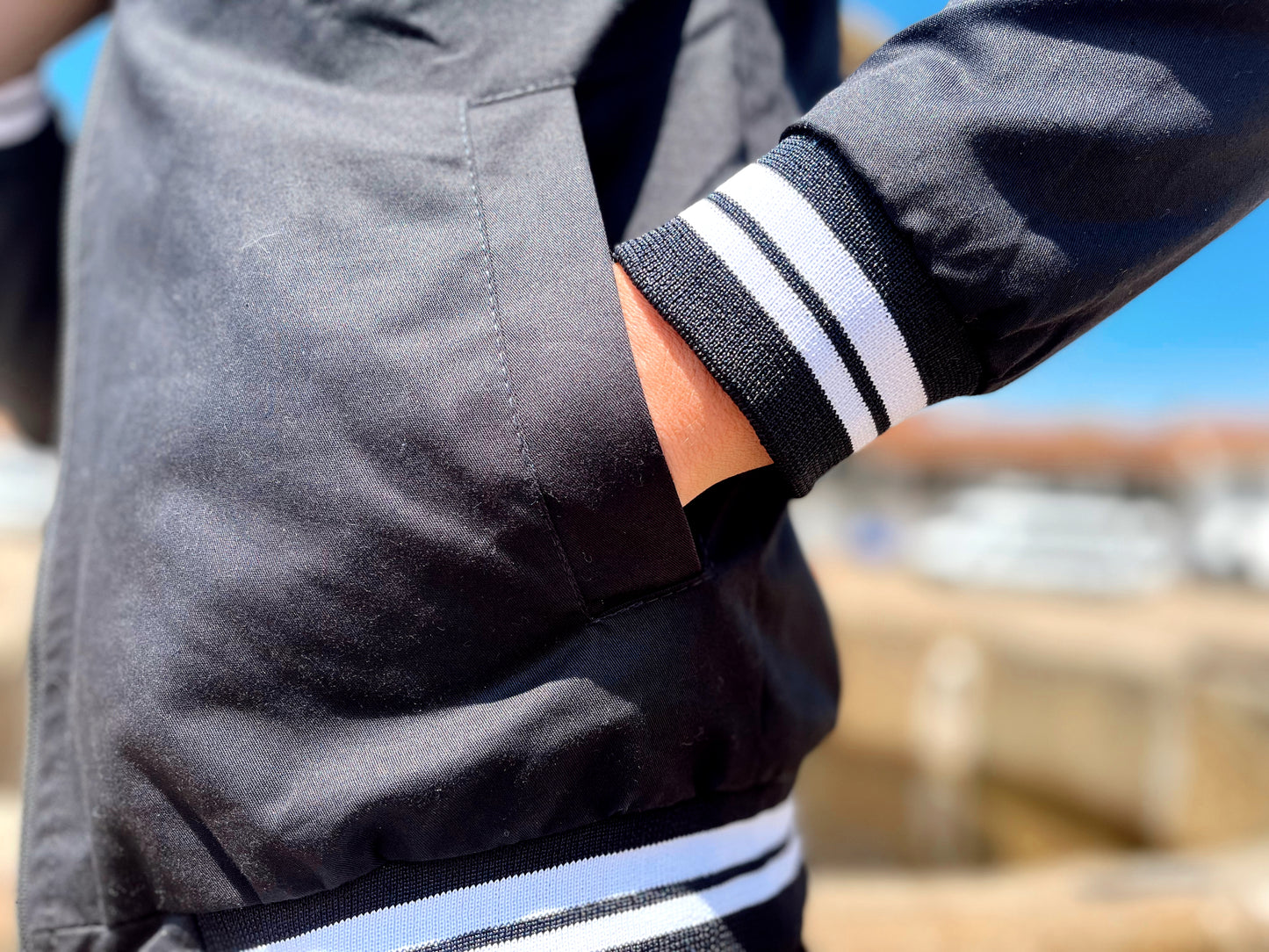 Bomber Classic Hombre Negro