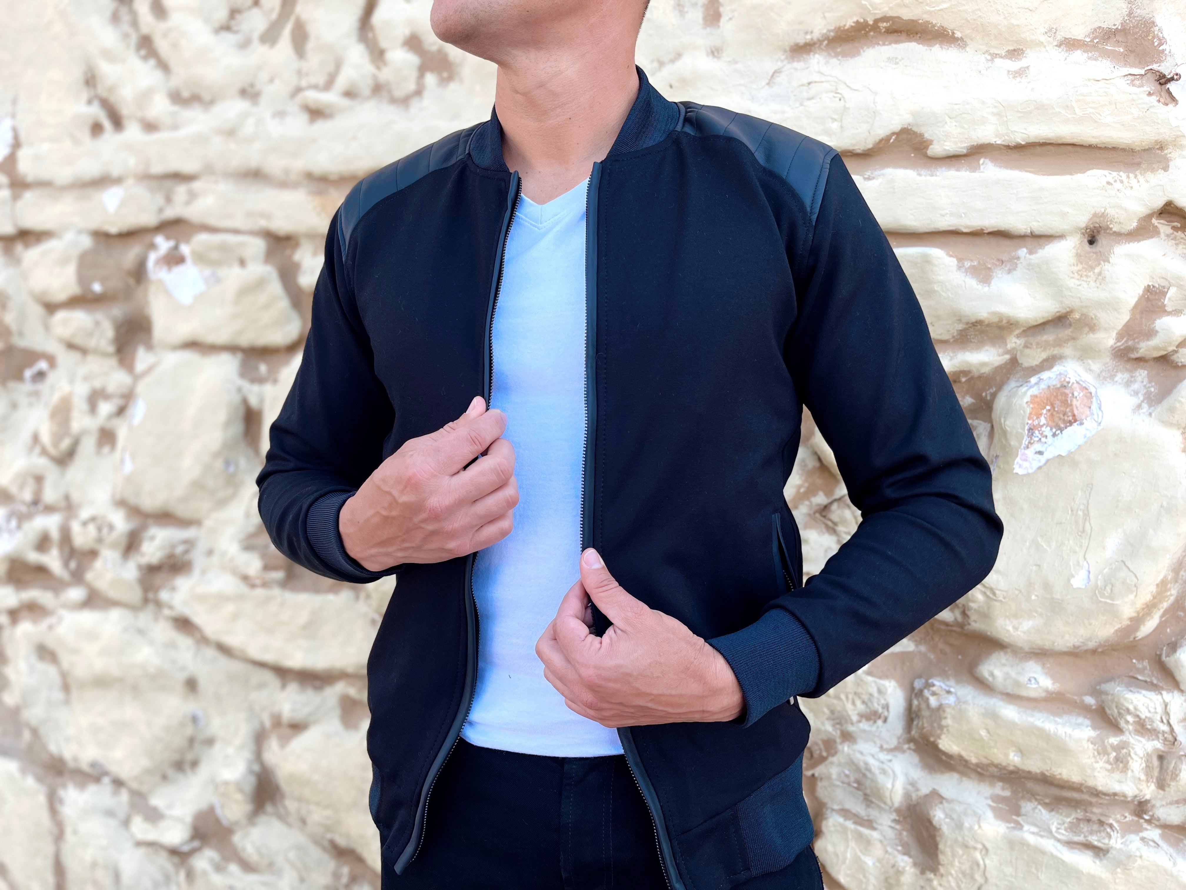 Chaquetas Bomber Classic 14086 Negro – Genoma.co