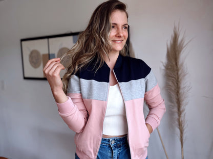 Chaquetas Beisbolera 26121 Rosa